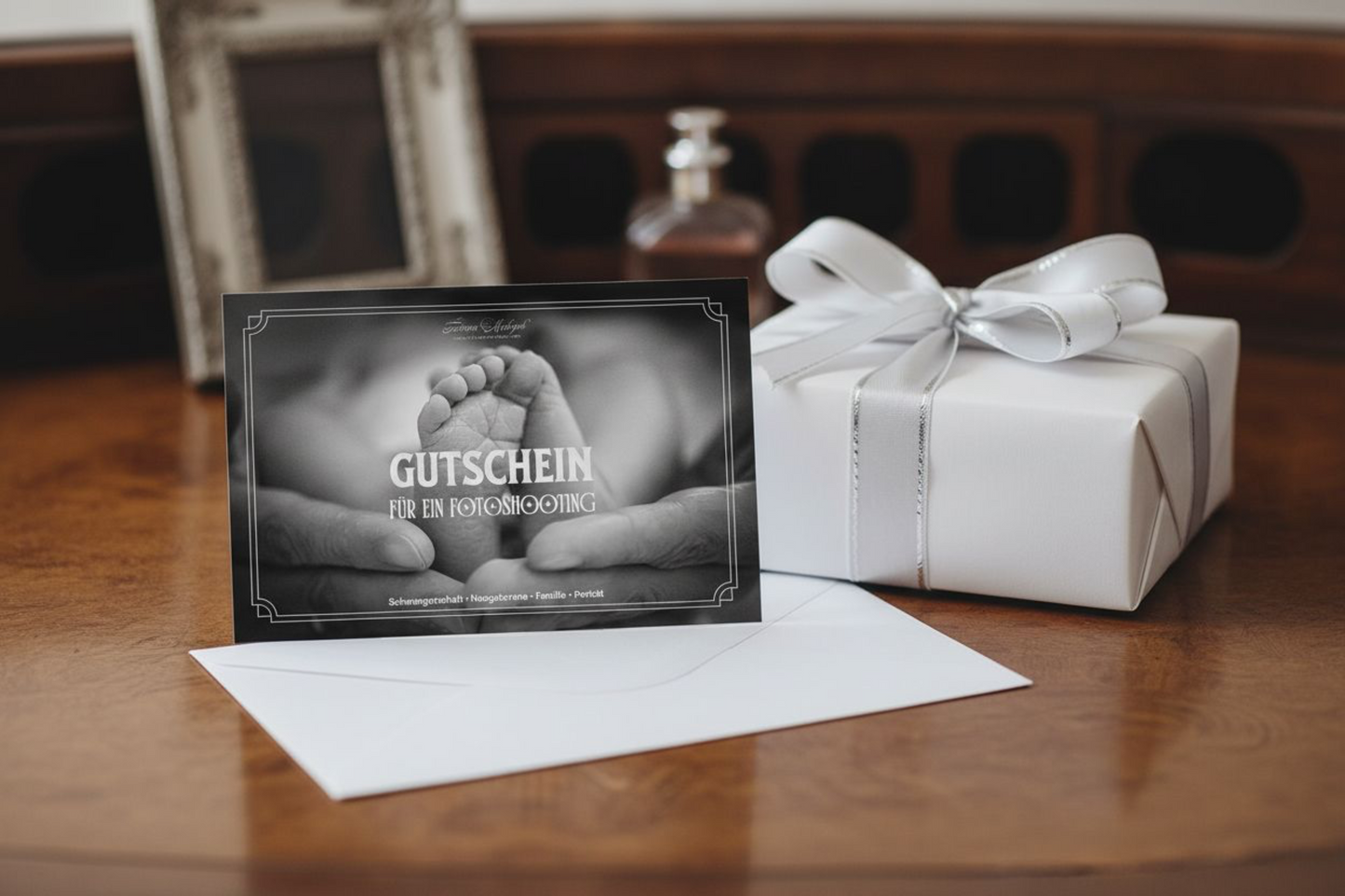Photoshoot Gift Certificate | Newborn Design | ENG/DE/RUS